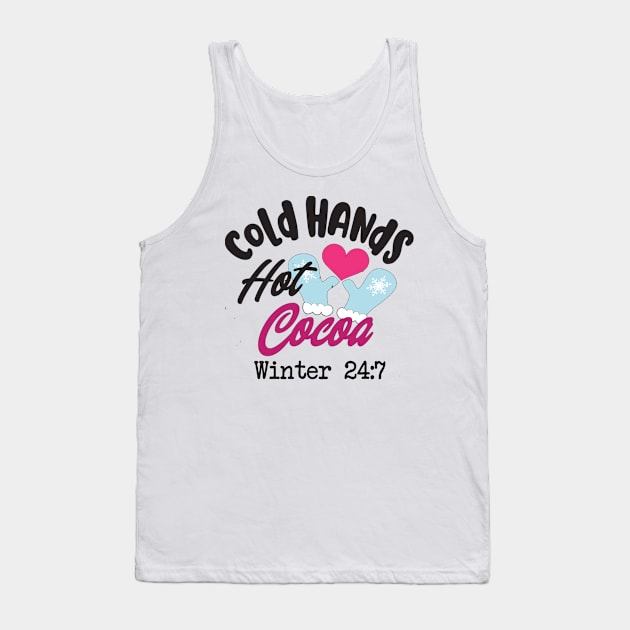 Cold Hands Hot Cocoa Tank Top by By Diane Maclaine